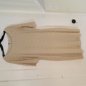 Banana Republic Lined Lace Dress Sz 14